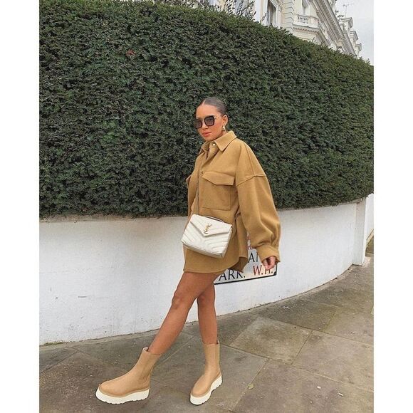 H&M Shacket Jacket Mustard Oversized - Picture 9 of 15
